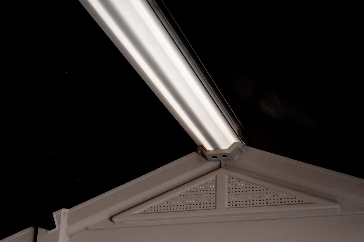 Factor 8 x 6 ft Outdoor Storage Shed, Beige/Brown