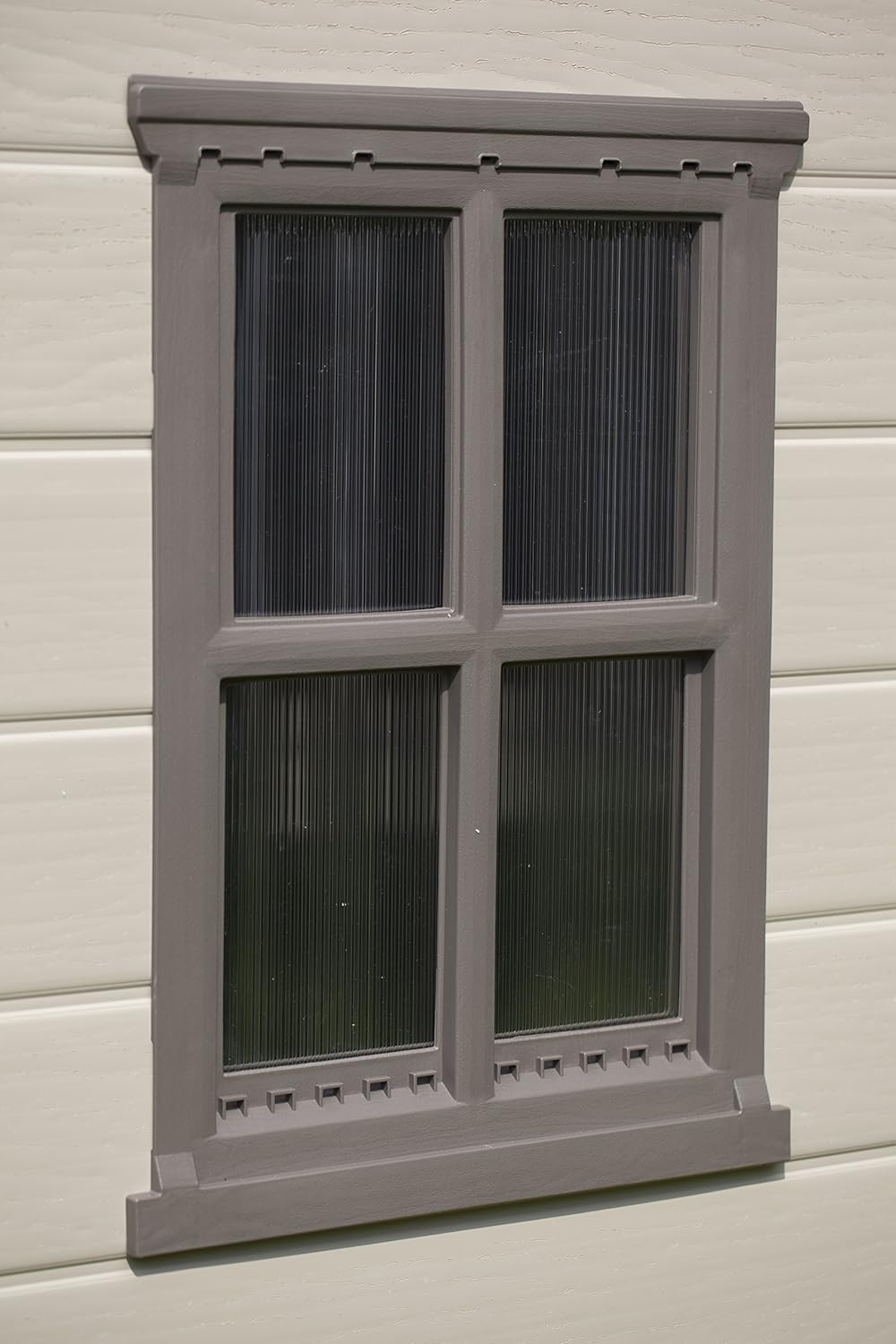 Factor 8 x 6 ft Outdoor Storage Shed, Beige/Brown