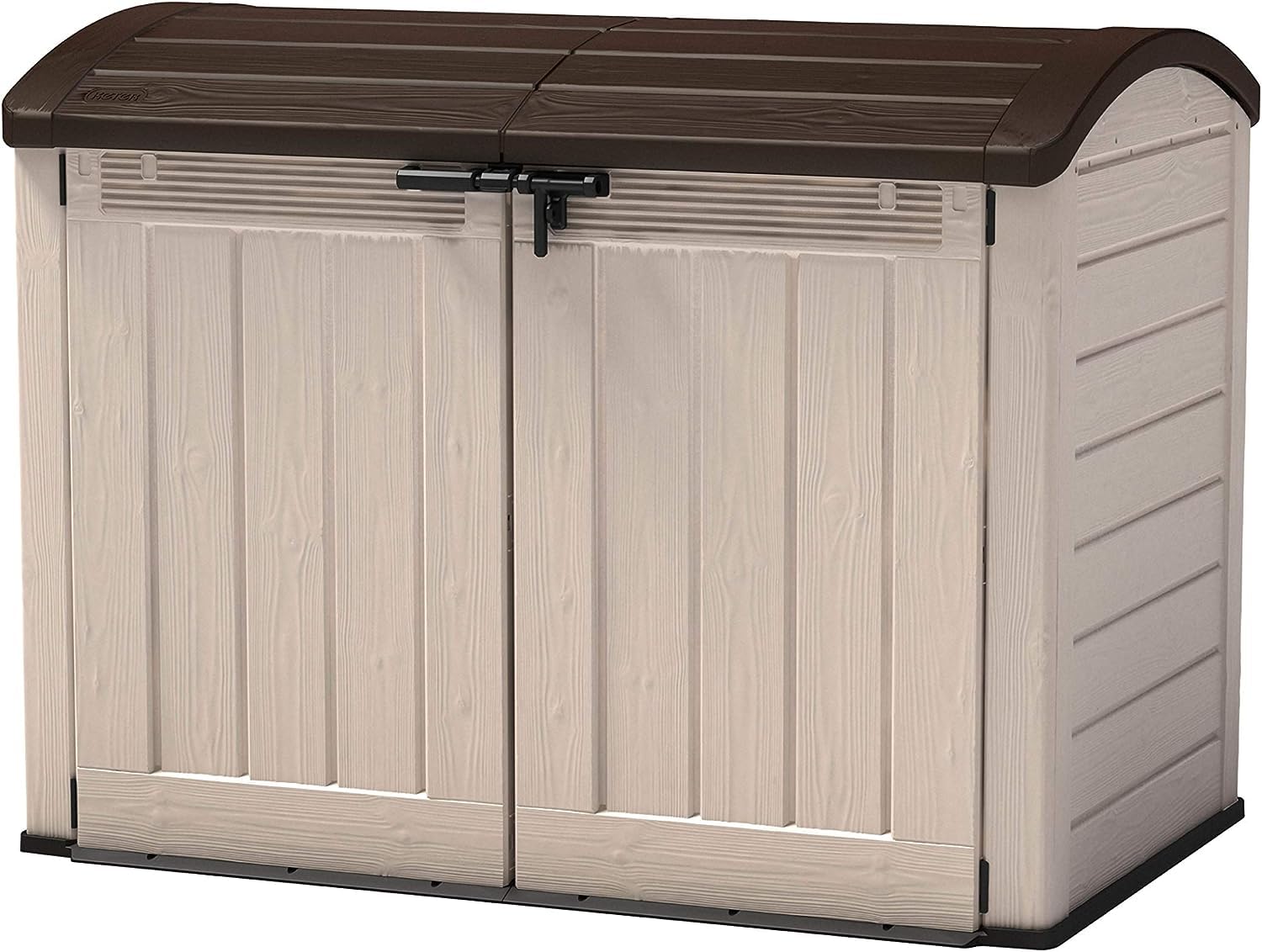 Store It Out Ultra Outdoor Garden Storage Shed, 177 x 113 x 134 cm - Beige and Brown