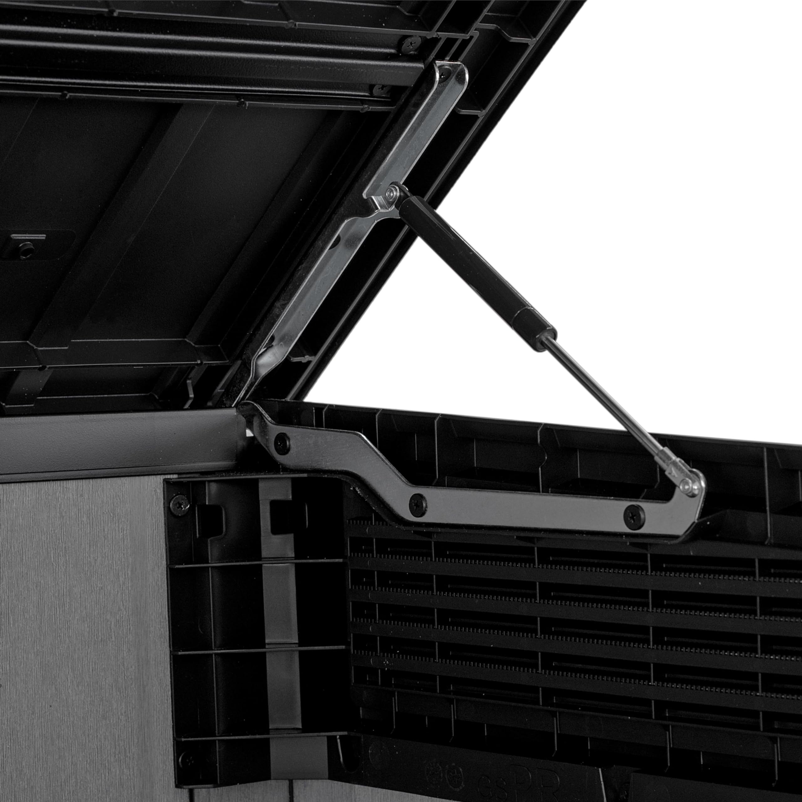 Grande Store Outdoor Double Door Garden Furniture Storage Shed Grey Duotech+ Wood Look and Feel | Fade Free | All Weather Resistant | Safe and Secure | Zero Maintenance