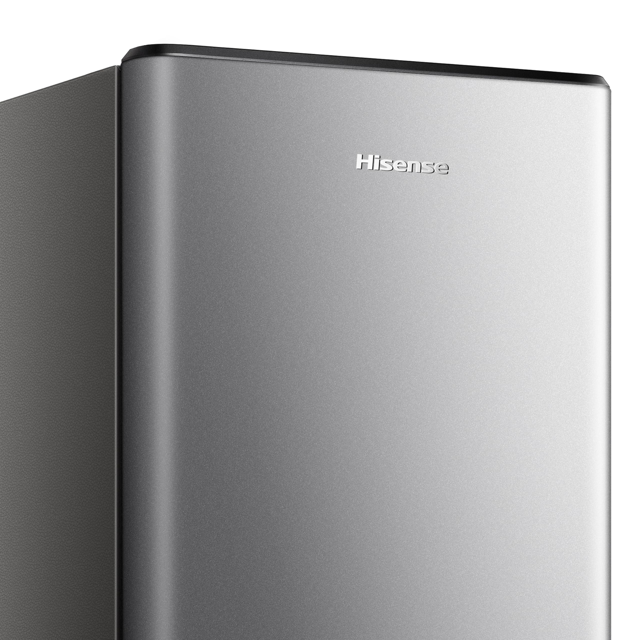 RR220D4BDE 52cm Freestanding Retro Fridge - 165-litre capacity with 4 star Ice box- Auto Defrost - Wine Rack - Silver - E Rated, H128 x W51.9 x D51.3