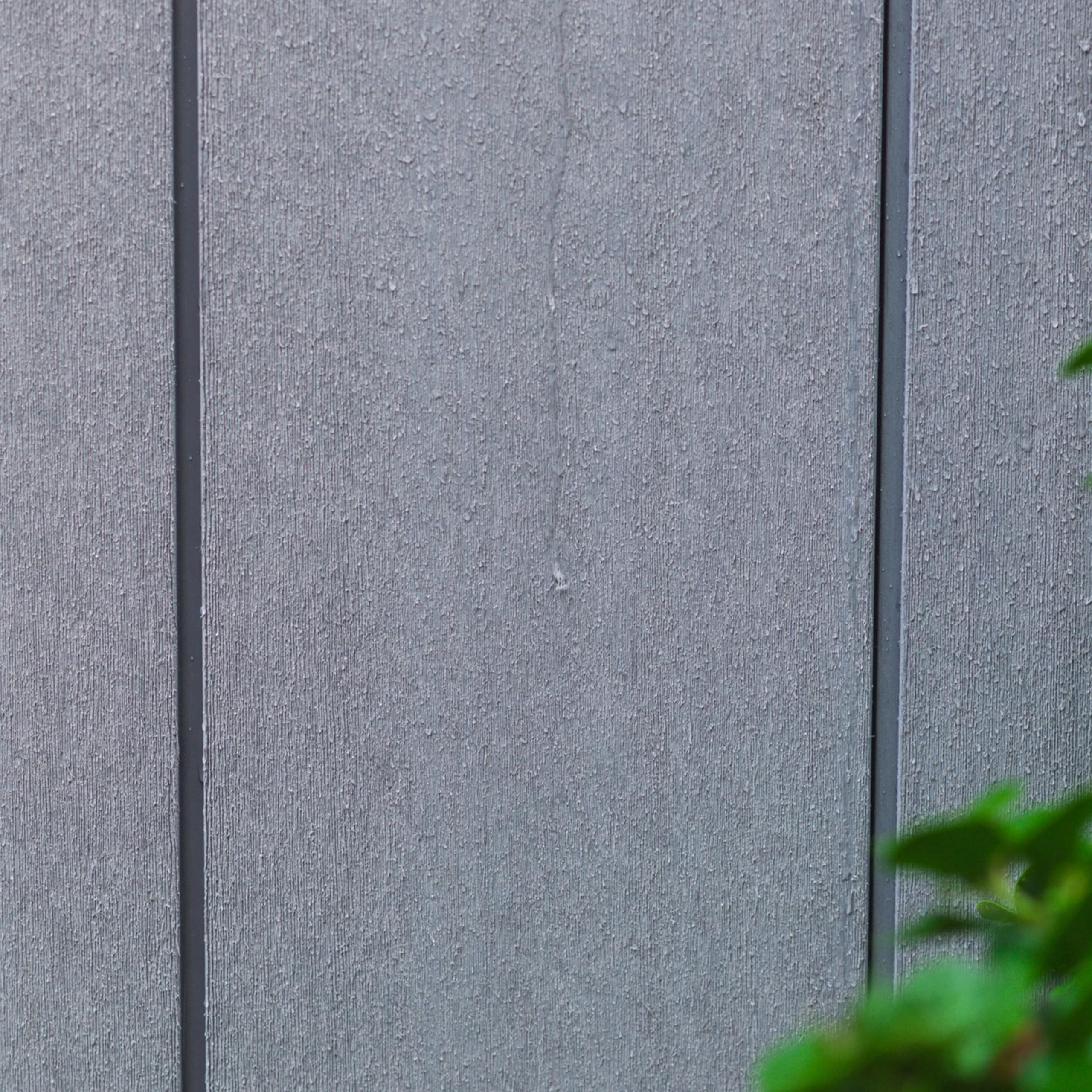 Grande Store Outdoor Double Door Garden Furniture Storage Shed Grey Duotech+ Wood Look and Feel | Fade Free | All Weather Resistant | Safe and Secure | Zero Maintenance